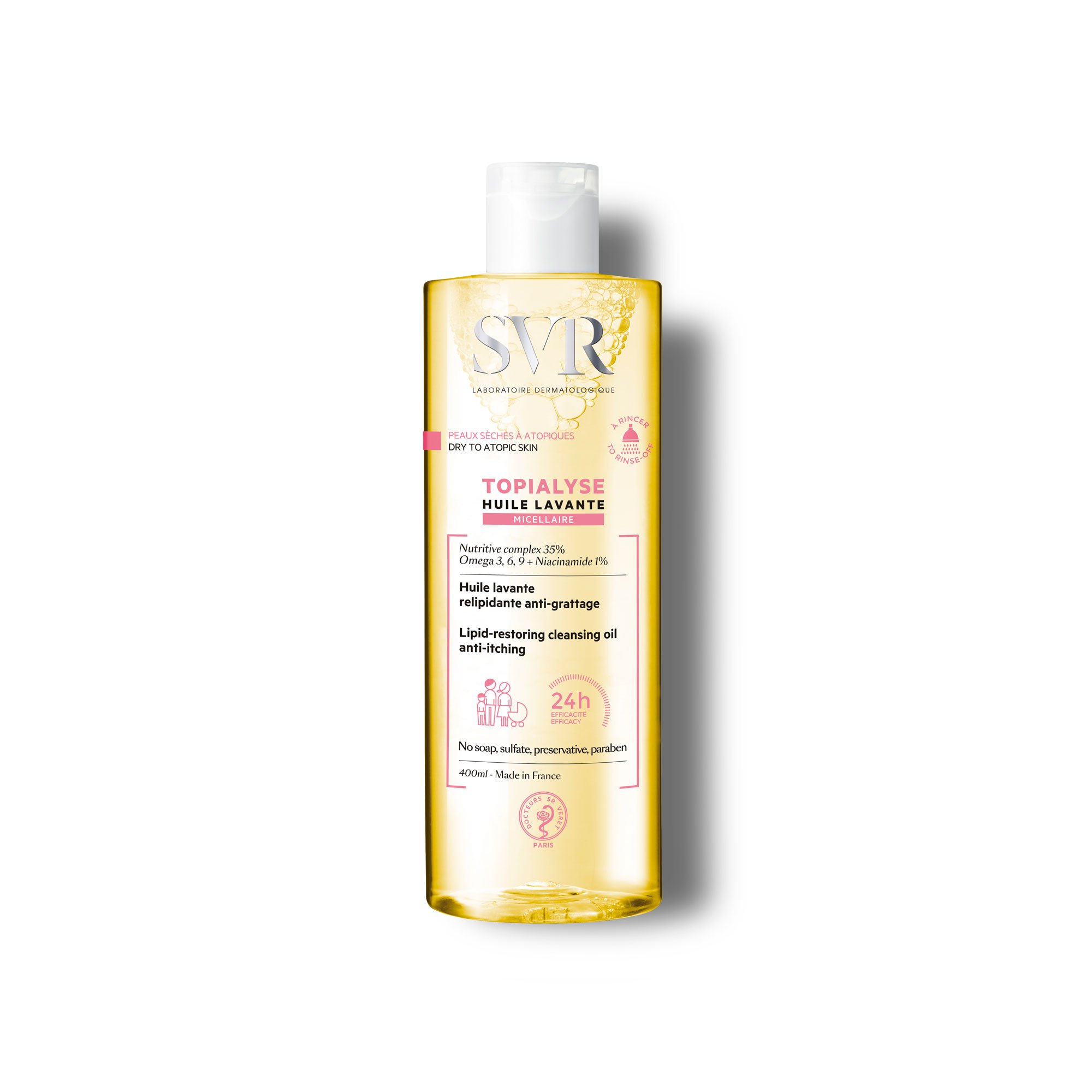 TOPIALYSE HUILE LAVANTE MICELLAIRE 400ML