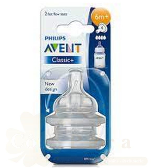 AVENT 2 TETINES-6M+ / 4T