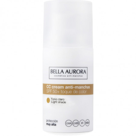 BELLA AURORA CC CRÈME ANTI-TACHES SPF50 TEINTE CLAIRE 30ML