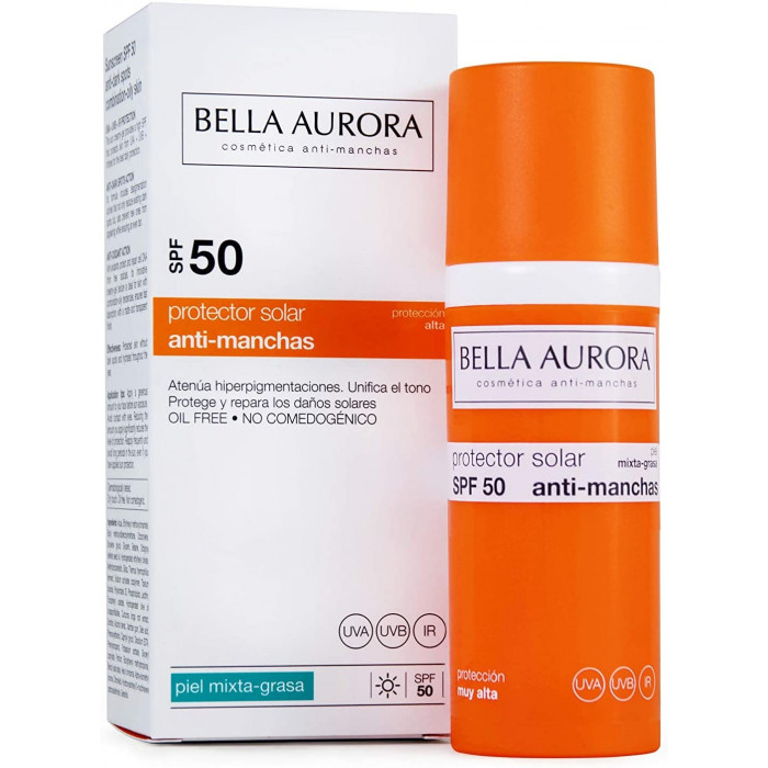 BELLA AURORA GEL SOLAIRE ANTI TÂCHE SPF 50+ (50ML)