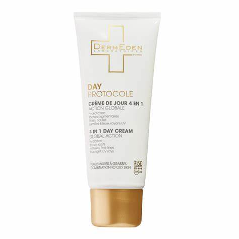 DERMEDEN Crème Jour A.A.SPF50 P. mixtes/grasses