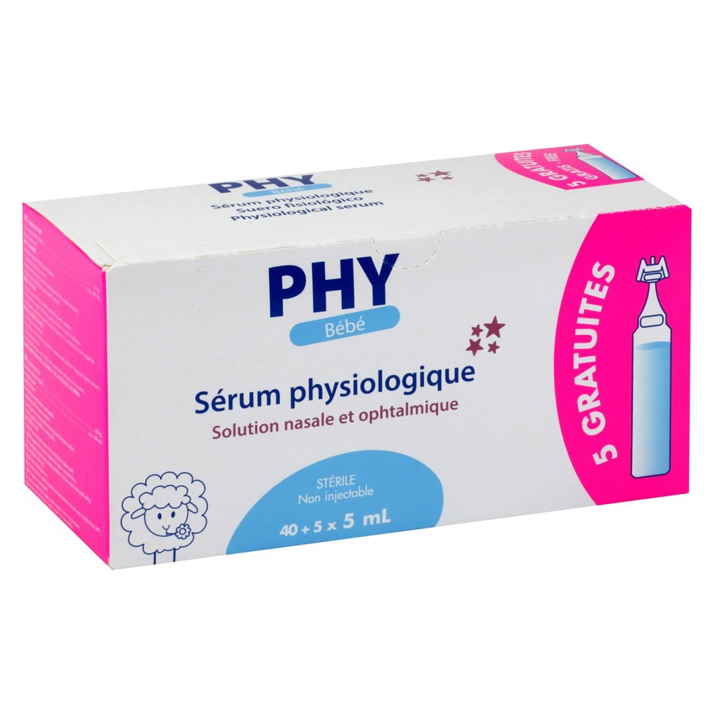 GILBERT PHY SERUM PHYSIOLOGIQUE 40+5X5ML