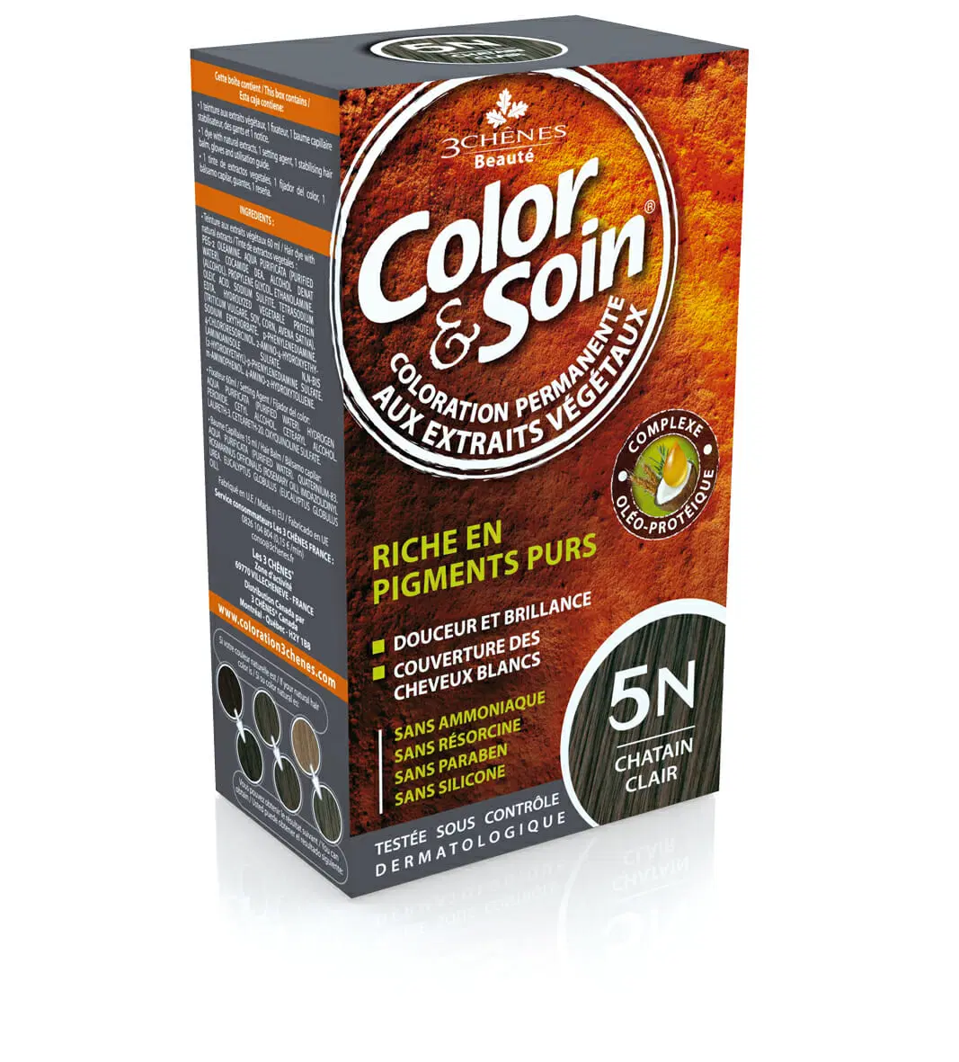 3CHENES COLOR&SOIN CHATAIN CLAIR 5N
