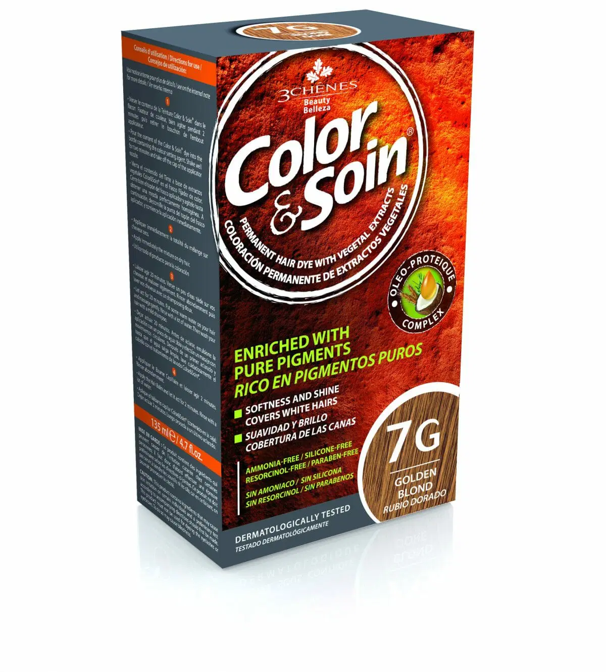 3CHENES COLOR&SOIN BLOND DORE 7G