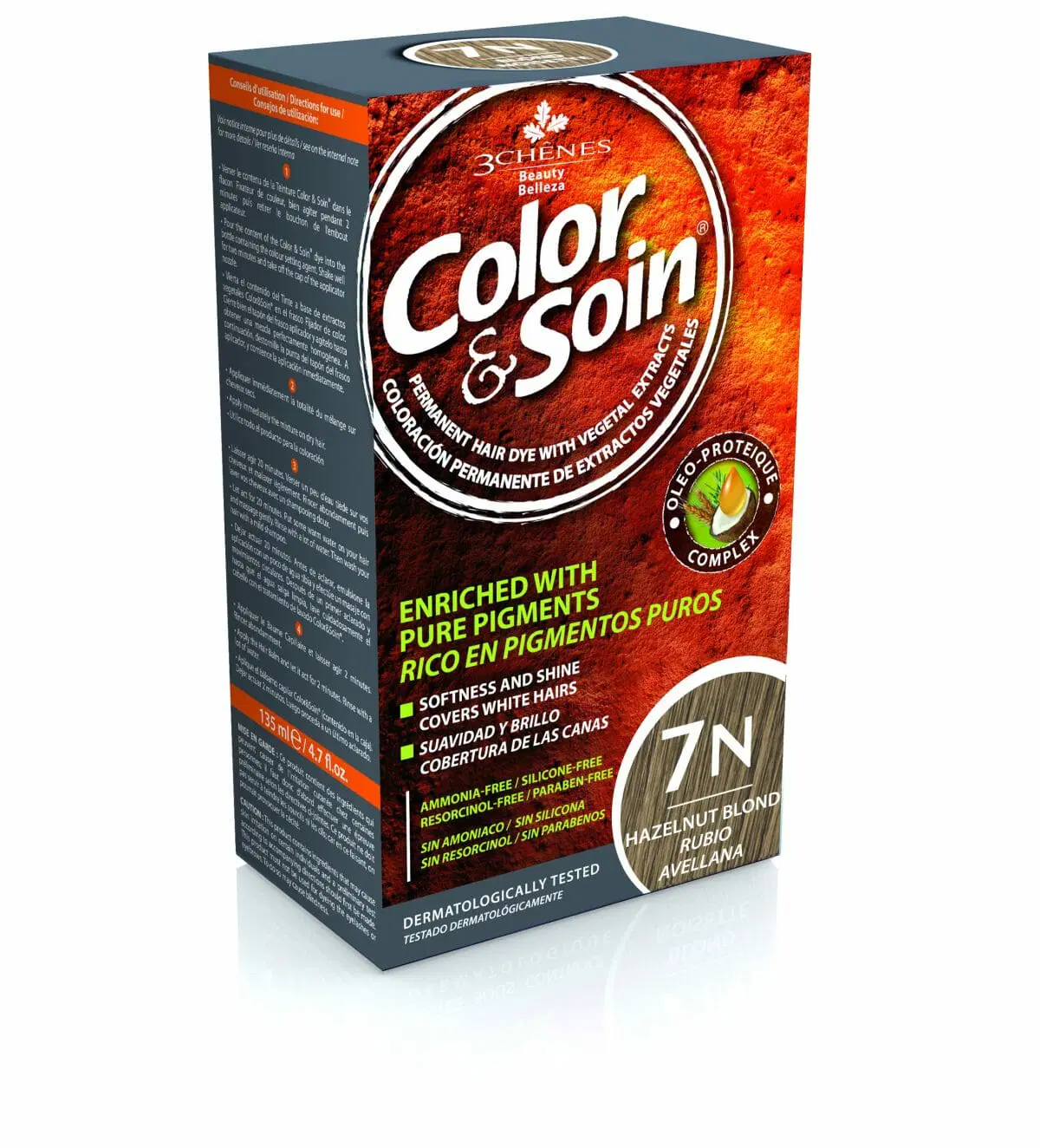 3CHENES COLOR&SOIN BLOND NOISETTE 7N