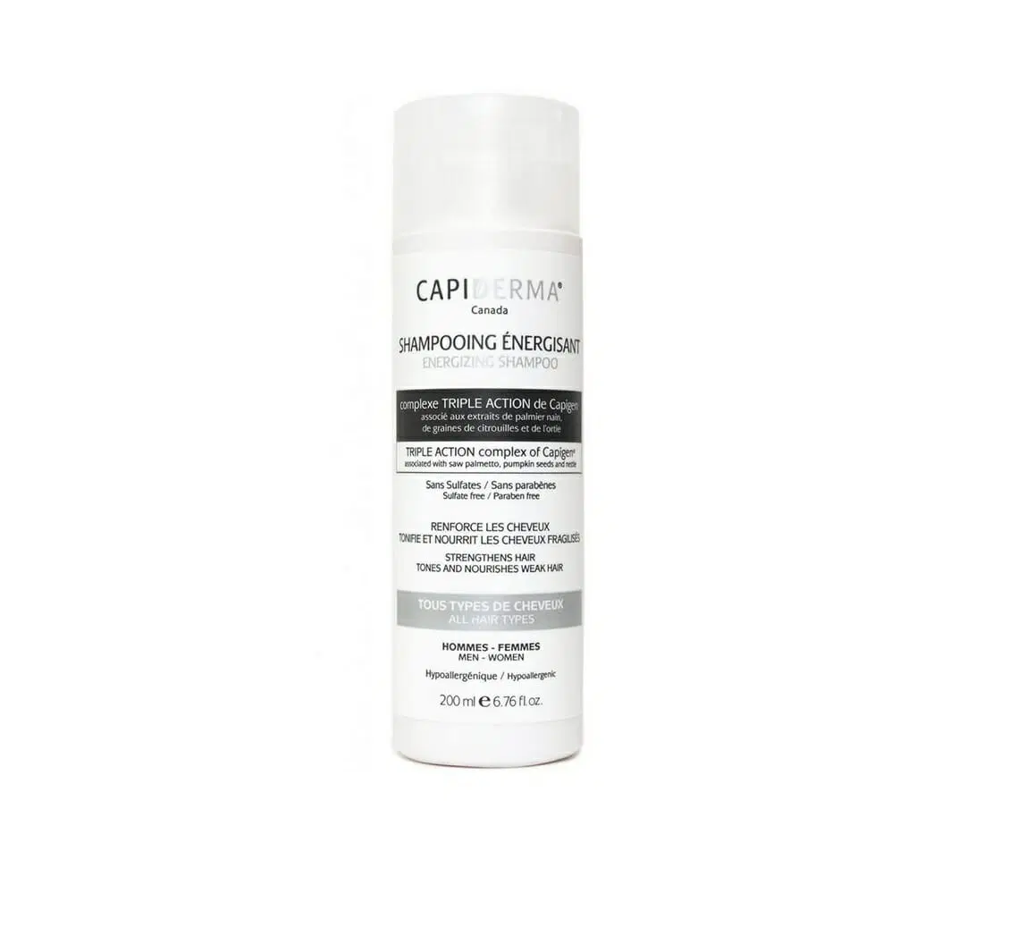 CAPIDERMA SHAMPOOING ANTI-CHUTE - ENERGISANT TOUS TYPES DE CHEVEUX 200 ML