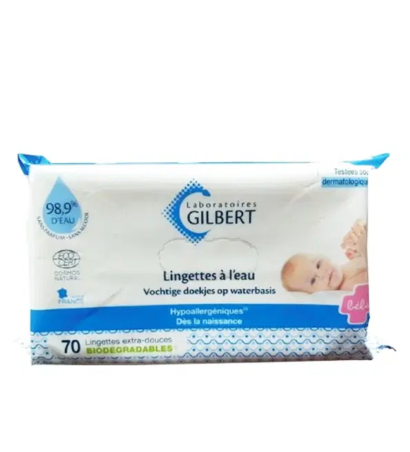 GILBERT LINGETTES À L’EAU 70U BIODEGRADABLES