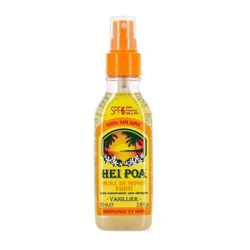HEI POA HUILE SECHE AU MONOI VANILLIER SPF6 100ML
