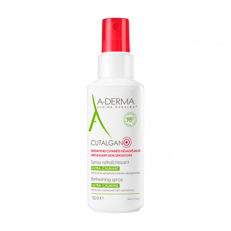 A-DERMA CUTALGAN SPRAY RAFRAÎCHISSANT ULTRA-CALMANT — SPRAY RAFRAÎCHISSANT — CUTALGAN 100 ML