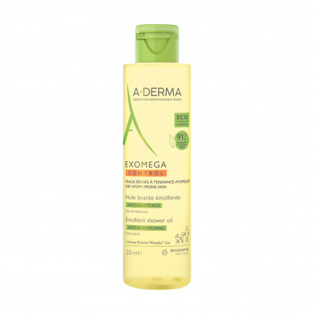 A-DERMA EXOMEGA HUILE LAVANTE ÉMOLLIENTE ANTI-GRATTAGE 200 ML