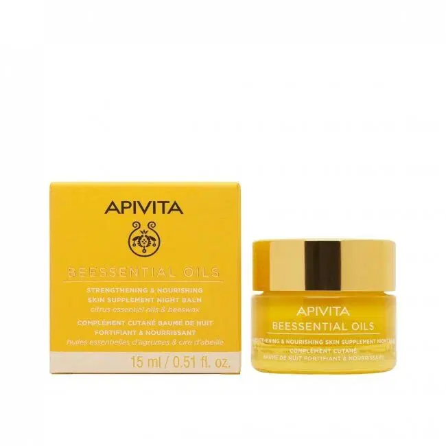 APIVITA BEESSENTIAL OILS NOURISHING SKIN SUPPLEMENT NIGHT BALM 15ML