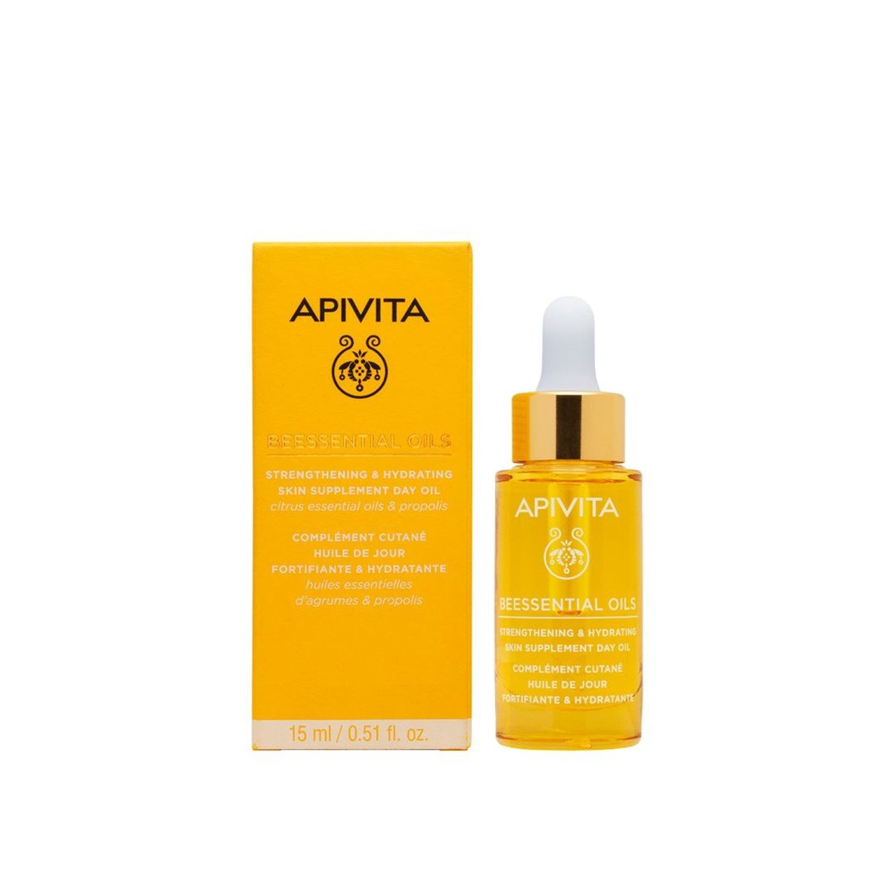APIVITA BEESSENTIAL OILS STRENGTHENING HYDRATING SKIN DAY OIL 15ML