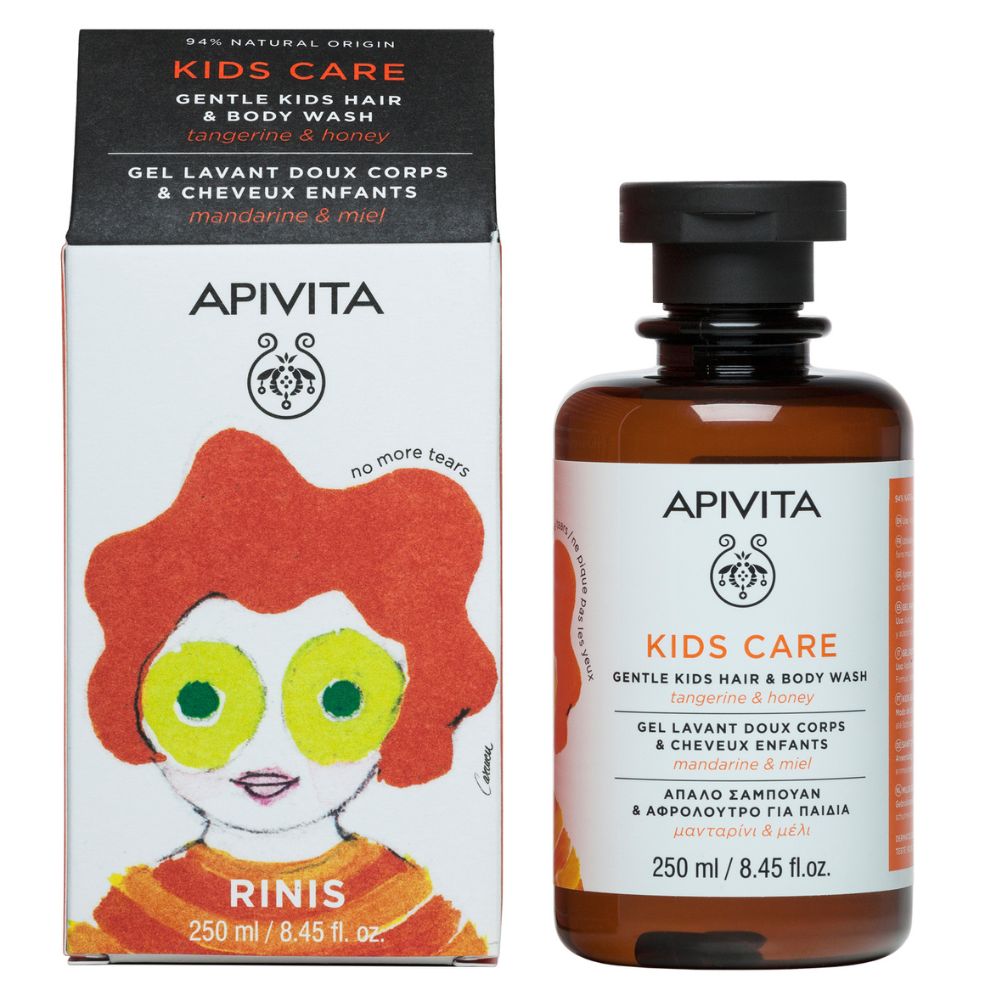 APIVITA  GEL CHEVEUX&CORPS POUR ENFANTS MANDARINE/MIEL 250 ML