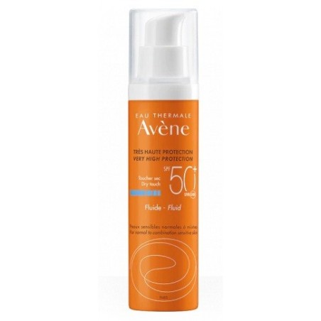 AVENE SOLAIRE FLUIDE SPF 50+ TOUCHER SEC