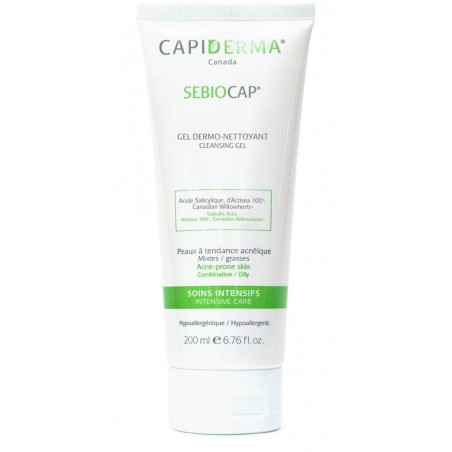 CAPIDERMA SEBIOCAP GEL DERMO-NETTOYANT POUR PEAUX À TENDANCE ACNÉIQUE 200ML