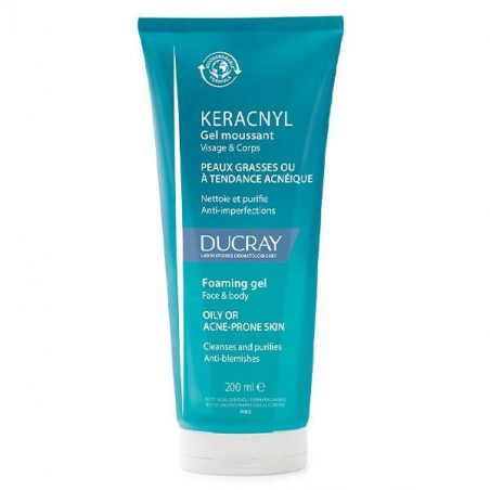 DUCRAY KERACNYL GEL MOUSSANT 200 ML