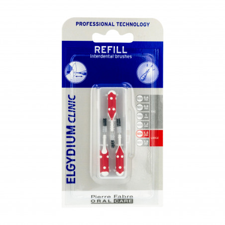ELGYDIUM CLINIC REFILL RED (ISO 4) - BROSSETTE INTERDENTAIRE 1 U