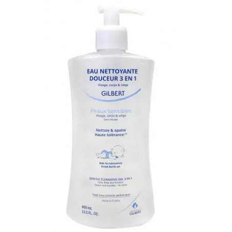 GILBERT EAU NETTOYANTE DOUCEUR 3EN1 BEBE 400ML