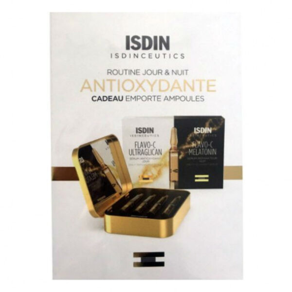 ISDIN Pack boite dorée miroir  (Flavo C Jour et nuit 10+10)