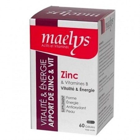 MAELYS ZINC 60 GELULES / BLISTER