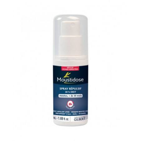 MOUSTIDOSE MTD SPRAY REPULSIVE DET 30% ADULTE ET ENFANT 125ML