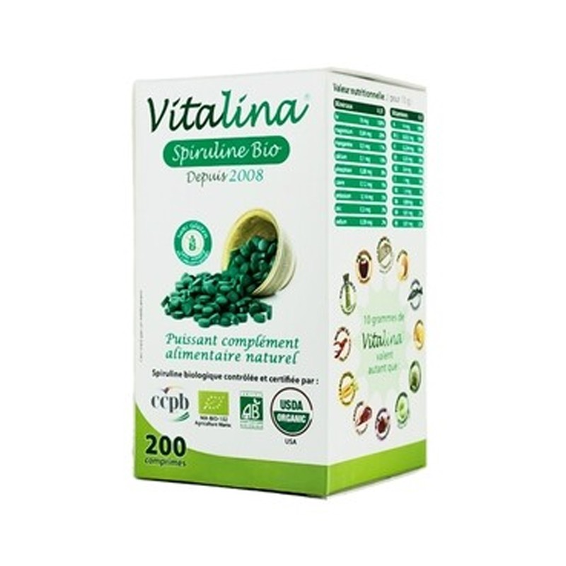 Vitalina spiruline GM 200 cpr