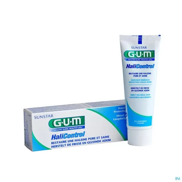 GUM Dentifrice  Halicontrol  75ml        (Haleine pure et saine)