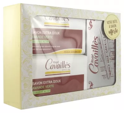 RC SAVON PARFUME AMANDE VERTE 250G X2 +BOITE OFFERTE