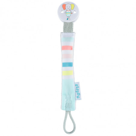 BÉBÉ CONFORT 1 ATTACHE SUCETTE TEXTILE - ELIDOU L'ELEPHANT 7072