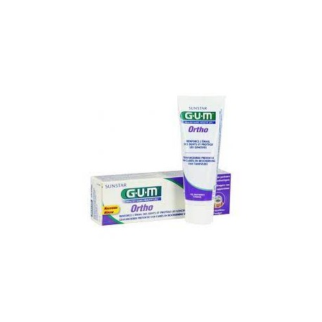 GUM Dentifrice  Spécial Ortho 75ml (Renforce l'email/protège les gencives)