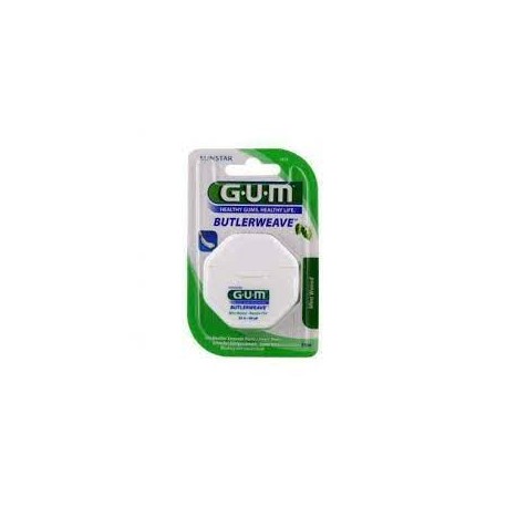 GUM Fil Dentaire ButlerWeave  Ciré  (filaments en ruban / larges espaces)