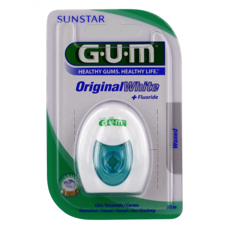 GUM Fil Dentaire Original White        (Fluoré et anti-coloration)