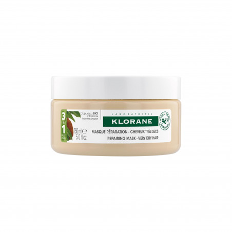 KLORANE - MASQUE RÉPARATION 3 EN 1 AU CUPUAÇU BIO - CHEVEUX TRÈS SECS 150 ML