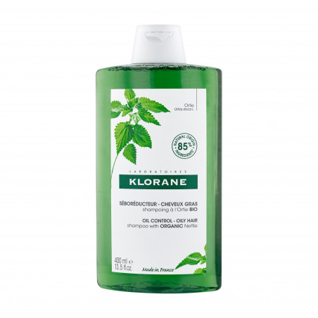 KLORANE - SHAMPOING SÉBORÉDUCTEUR À L'ORTIE BIO - CHEVEUX GRAS 400 ML