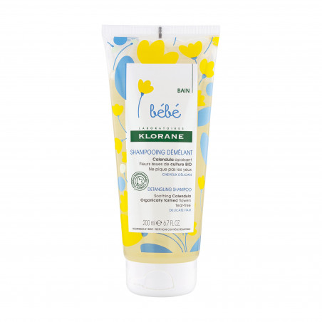 KLORANE - SHAMPOING DÉMÊLANT AU CALENDULA APAISANT - BÉBÉ - CHEVEUX DÉLICATS 200 ML
