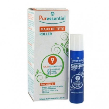PURESSENTIEL ROLLER MAUX DE TÊTE 9 HE - 5ML
