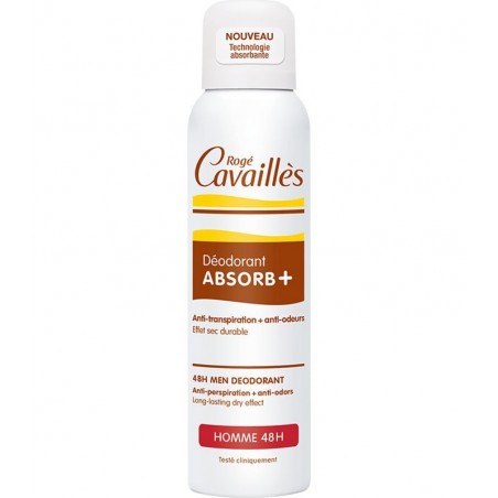 ROGE CAVAILLES ABSORB+ DÉO-SOIN RÉGULATEUR HOMME SPRAY 150ML