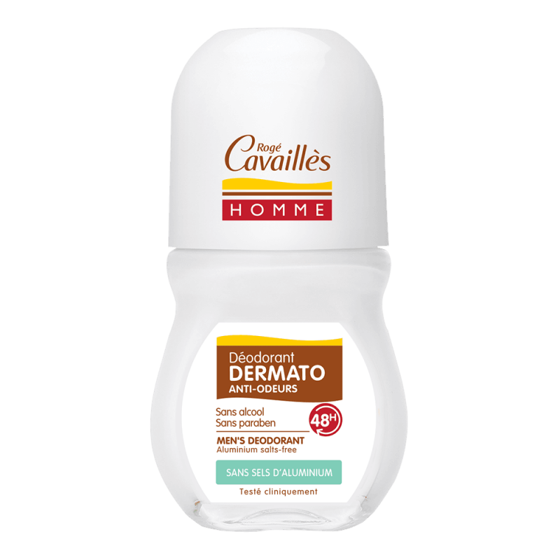 ROGE CAVAILLES Déo Soin Dermato Homme 48H sans sels d’aluminium Roll on 50ML