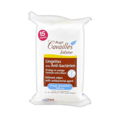 ROGE CAVAILLES  LINGETTES ANTIBACTERIEN 15 U