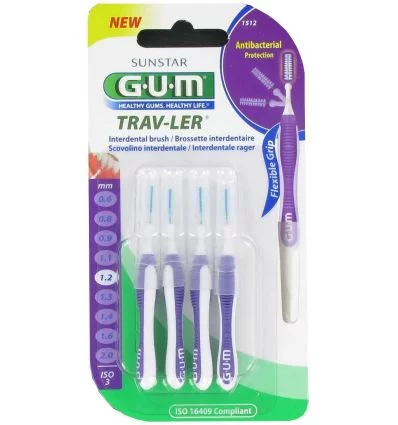 GUM Recharge Brossettes Extra-Fines  par 8 unités (1,2mm)