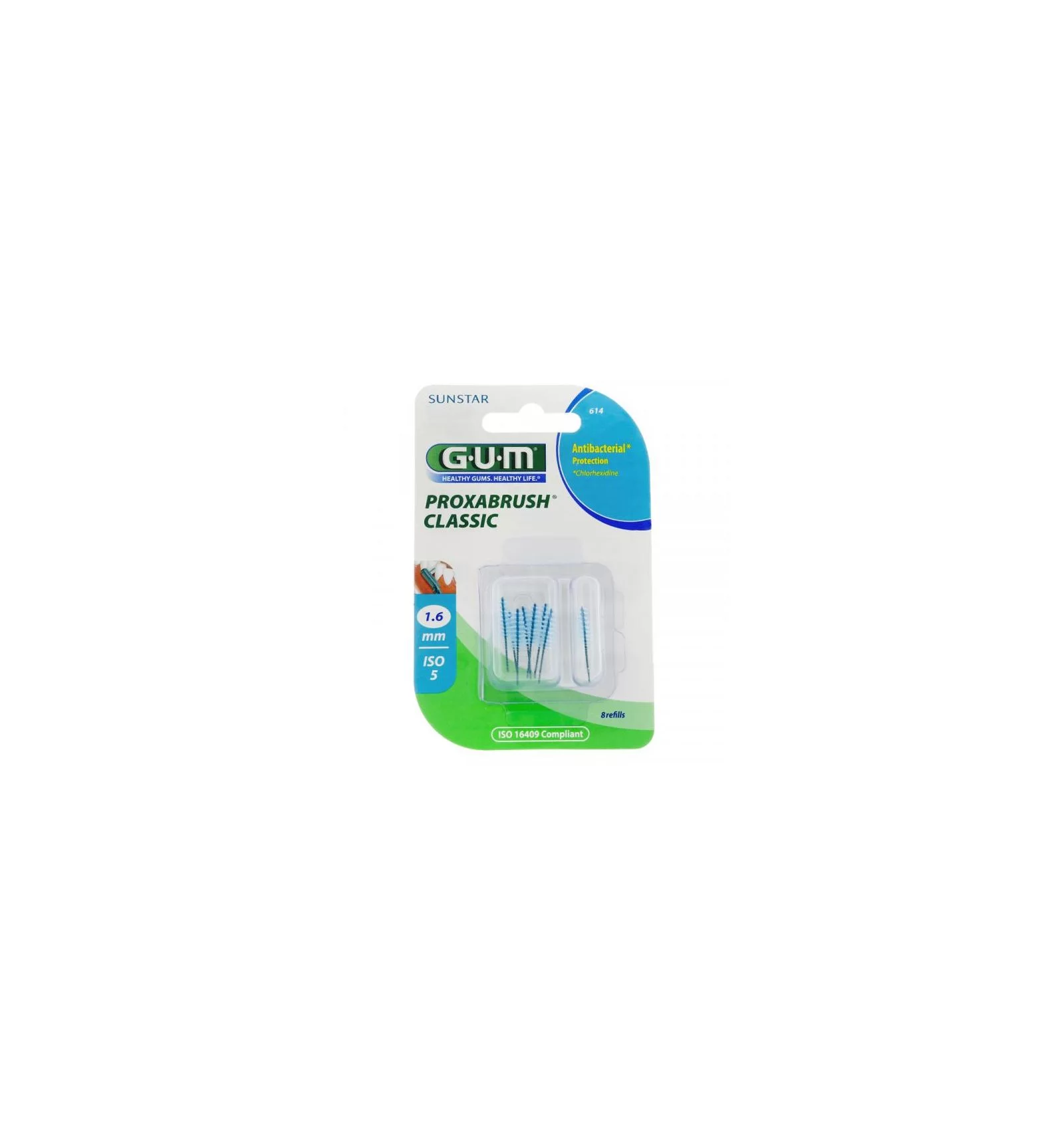 GUM Recharge Brossettes Fines  par 8 unités(1,6mm)