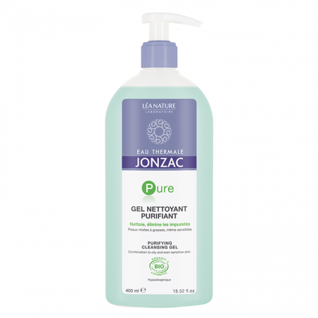 EAU THERMALE JONZAC PURE : GEL NETTOYANT PURIFIANT 400 ml