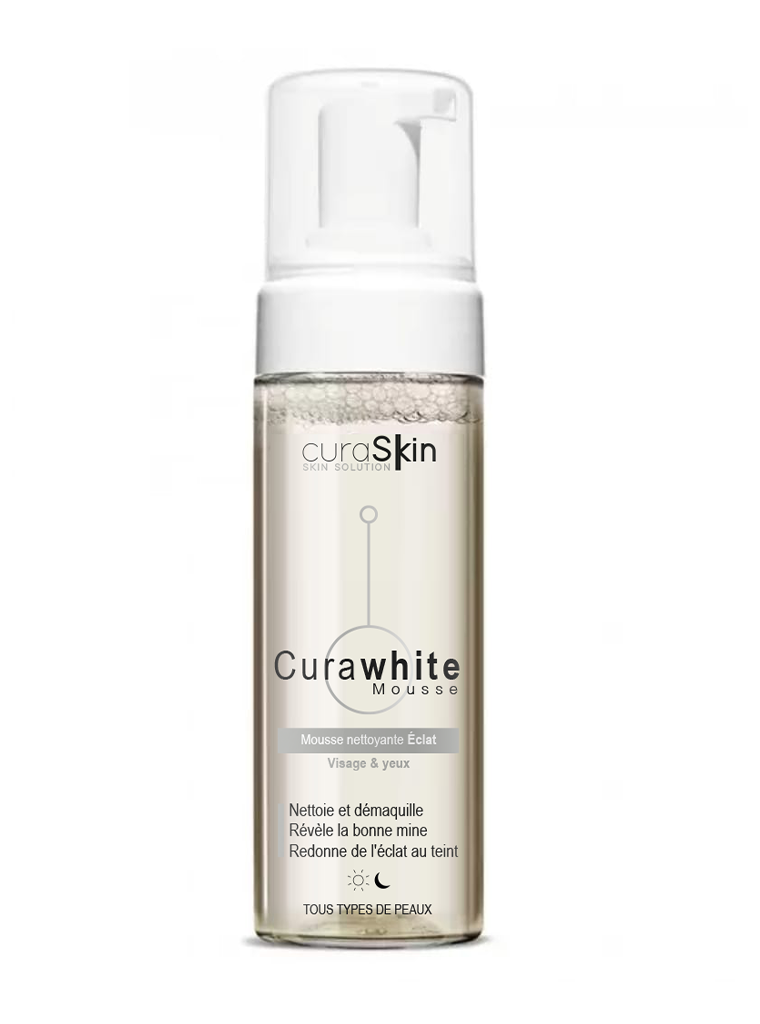CURAWHITE MOUSSE NETTOYANTE ÉCLAT