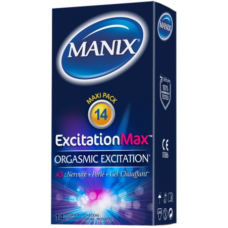 MANIX EXCITATION MAX 12 PRÉSERVATIFS